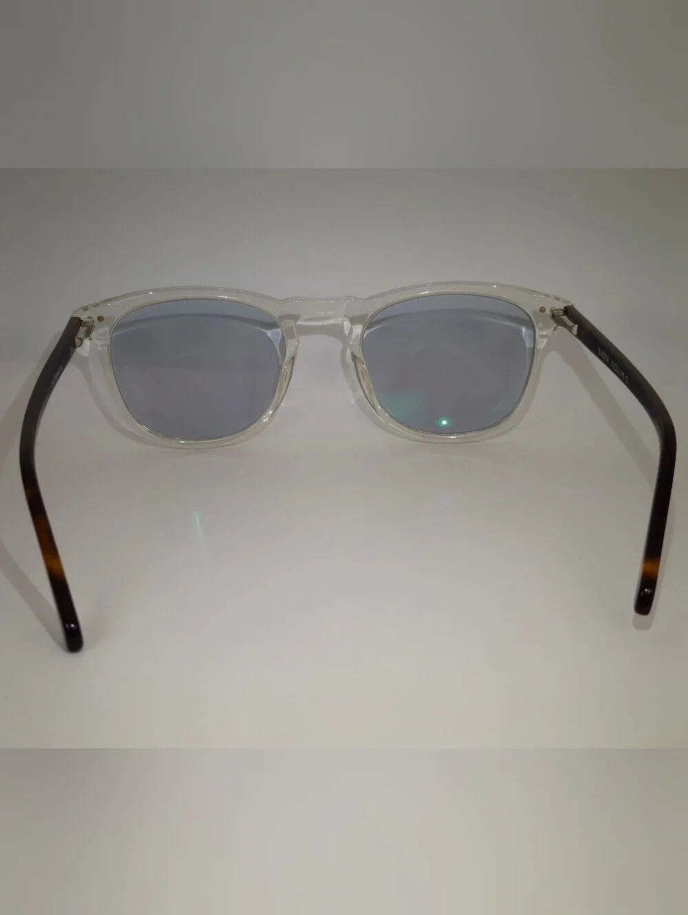 RFLKT. Illusion. Clear Square Eyewear Tortoise Temples. Well Made Frame.